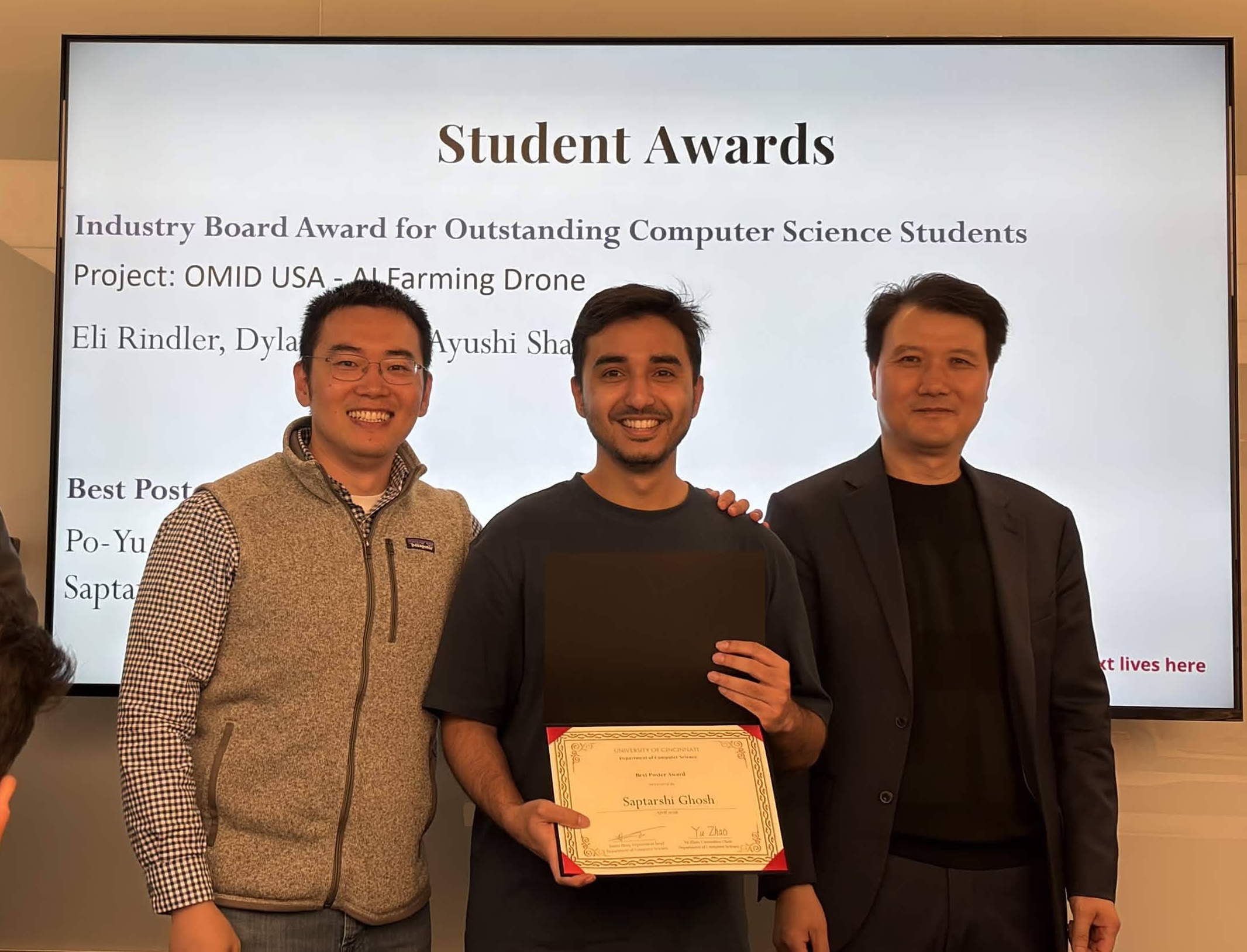 Happy to receive the Best Poster Award in the CS Symposium
